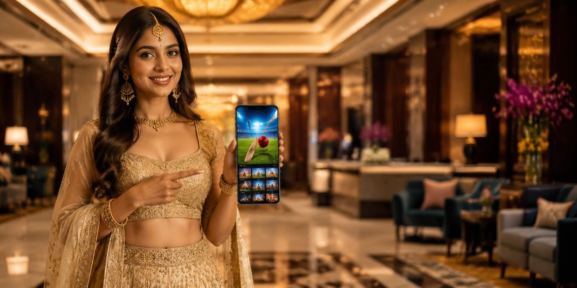 Player enjoying Teen Patti live casino game from home